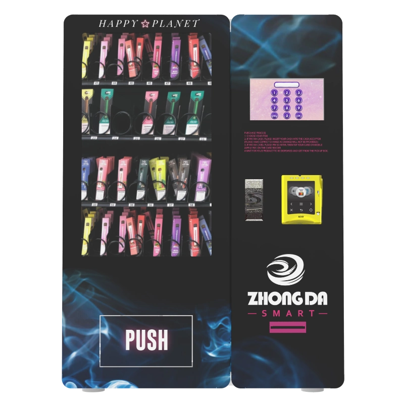 7인치 터치스크린 독립형 전자담배 자판기 정면 이미지