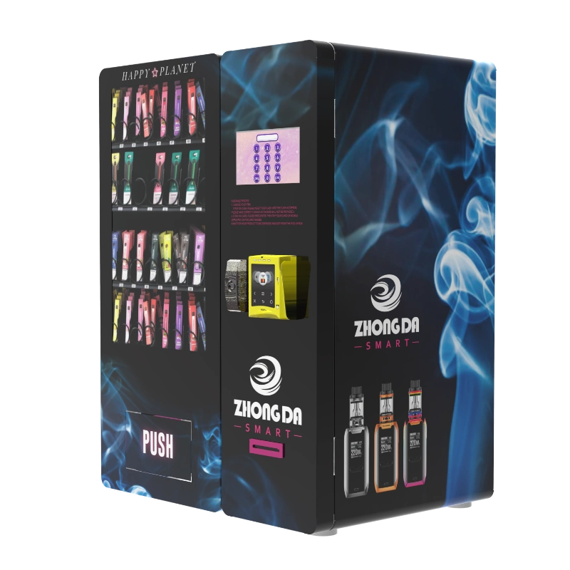 7인치 터치스크린 독립형 전자담배 자판기 사선 이미지